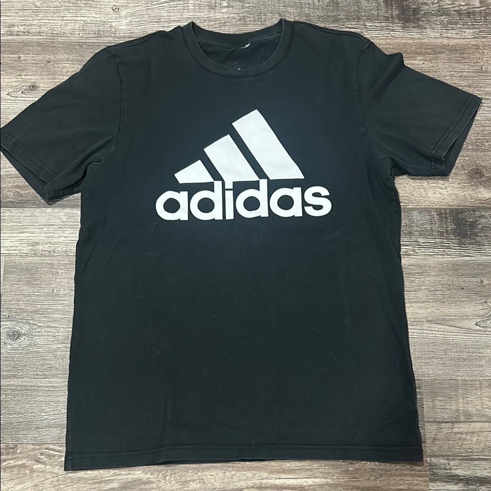 Adidas Black Short Sleeve Tee with Iconic Logo